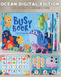 Busy Book Math Edition – Educational Learning Book for Kids (4-6 Years) | Laminated Activity Book